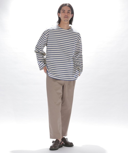 ORCIVAL(オーシバル)の「【ORCIVAL(オーシバル)】コットンロードルーズTシャツ(Tシャツ/カットソー・メンズ・ブラック/インディゴブルー/ライトグリーン・MEDIUM)」の5枚目の写真