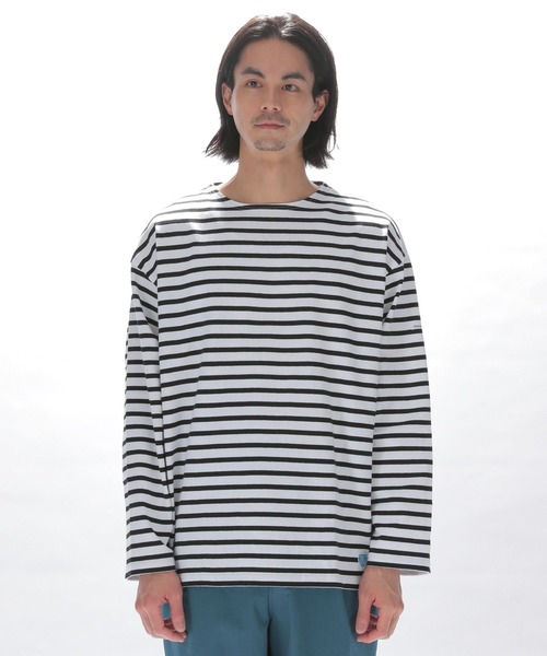 ORCIVAL(オーシバル)の「【ORCIVAL(オーシバル)】コットンロードルーズTシャツ(Tシャツ/カットソー・メンズ・ブラック/インディゴブルー/ライトグリーン・MEDIUM)」の7枚目の写真