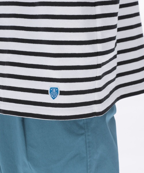 ORCIVAL(オーシバル)の「【ORCIVAL(オーシバル)】コットンロードルーズTシャツ(Tシャツ/カットソー・メンズ・ブラック/インディゴブルー/ライトグリーン・MEDIUM)」の13枚目の写真