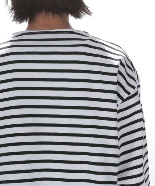 ORCIVAL(オーシバル)の「【ORCIVAL(オーシバル)】コットンロードルーズTシャツ(Tシャツ/カットソー・メンズ・ブラック/インディゴブルー/ライトグリーン・MEDIUM)」の14枚目の写真