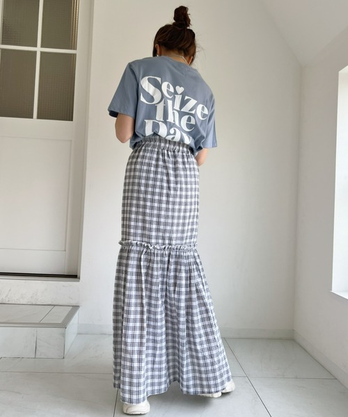 at12:03（アットイチニーゼロサン）の「ティアードスリットロングスカート（スカート・レディース・ホワイト・FREE）」の11枚目の写真