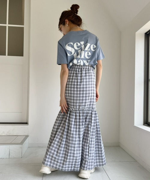 at12:03（アットイチニーゼロサン）の「ティアードスリットロングスカート（スカート・レディース・ホワイト・FREE）」の12枚目の写真