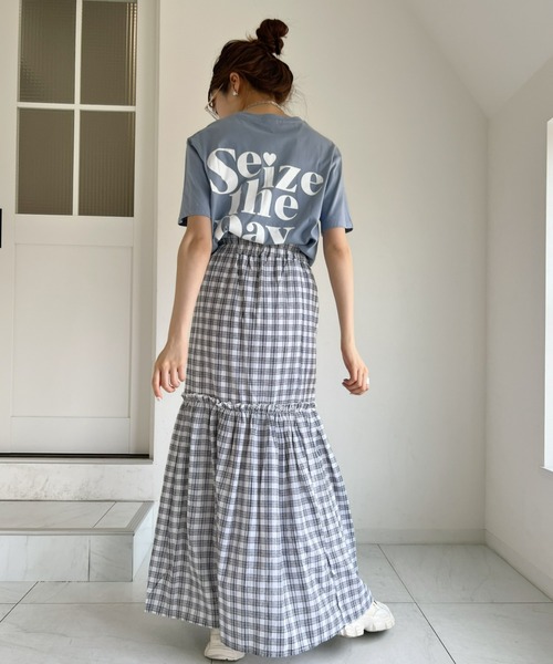 at12:03（アットイチニーゼロサン）の「ティアードスリットロングスカート（スカート・レディース・ホワイト・FREE）」の13枚目の写真