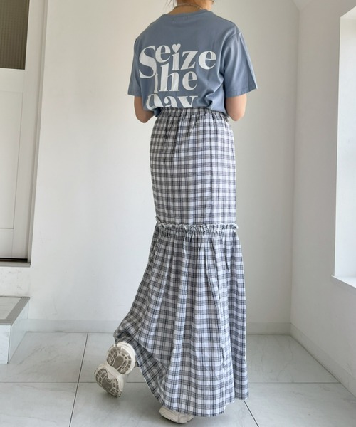 at12:03（アットイチニーゼロサン）の「ティアードスリットロングスカート（スカート・レディース・ホワイト・FREE）」の17枚目の写真