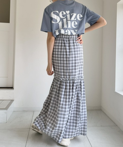 at12:03（アットイチニーゼロサン）の「ティアードスリットロングスカート（スカート・レディース・ホワイト・FREE）」の18枚目の写真