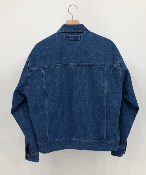 KIIT(キート)の「KIIT キート / G-J TYPE BLOUSON オーバーサイズ デニムブルゾン(セットアップ) / KIN-Y58-009(デニムジャケット・メンズ・ライトインディゴブルー/インディゴブルー・3/2)」の3枚目の写真