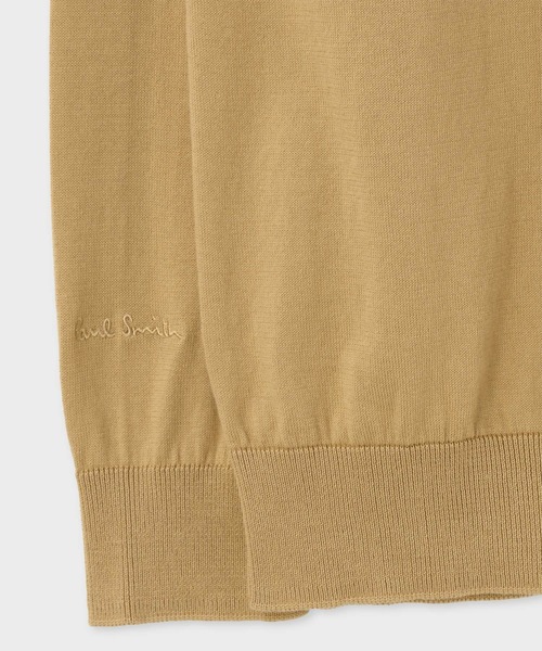 Paul Smith(ポールスミス)の「フェイクレイヤードネック ニット / 123401 146X(ニット/セーター・メンズ・ベージュ/オフホワイト/ピンク・MEDIUM/LARGE/X-LARGE)」の8枚目の写真