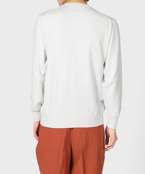 Paul Smith(ポールスミス)の「フェイクレイヤードネック ニット / 123401 146X(ニット/セーター・メンズ・ベージュ/オフホワイト/ピンク・MEDIUM/LARGE/X-LARGE)」の18枚目の写真
