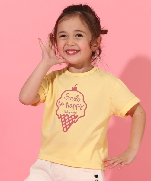 BABYDOLL(ベビードール)の「アイスPT Tシャツ 6452K(Tシャツ/カットソー・キッズ・イエロー/パープル・120cm/100cm/90cm/110cm/80cm)」の4枚目の写真