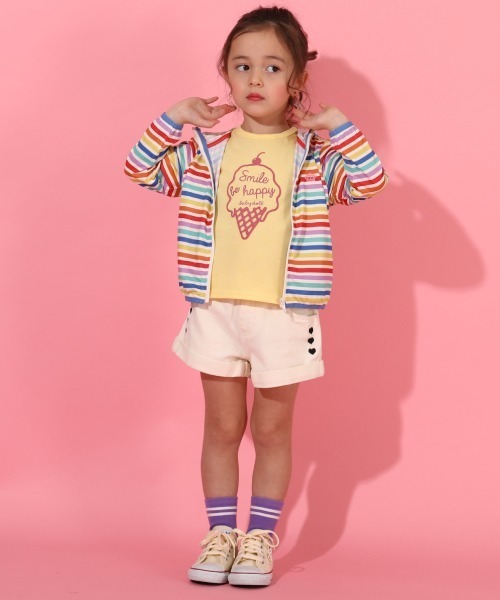 BABYDOLL(ベビードール)の「アイスPT Tシャツ 6452K(Tシャツ/カットソー・キッズ・イエロー/パープル・120cm/100cm/90cm/110cm/80cm)」の6枚目の写真