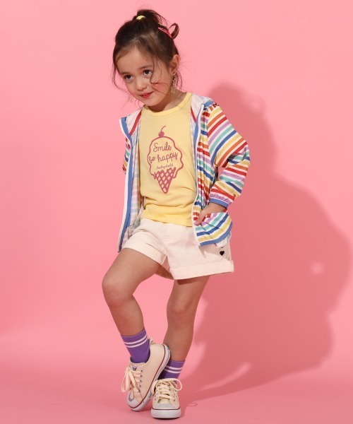 BABYDOLL(ベビードール)の「アイスPT Tシャツ 6452K(Tシャツ/カットソー・キッズ・イエロー/パープル・120cm/100cm/90cm/110cm/80cm)」の7枚目の写真