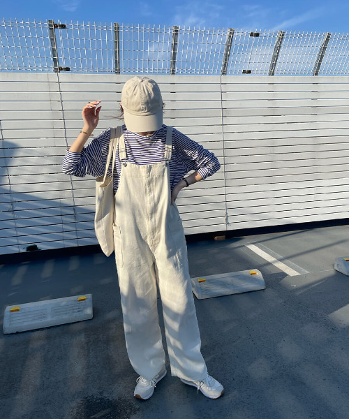 ISOOK(アイスー)の「Sheer border long TEE / シアーボーダーロンT(meg select)(Tシャツ/カットソー・レディース・ブルー/ミント・FREE)」の10枚目の写真
