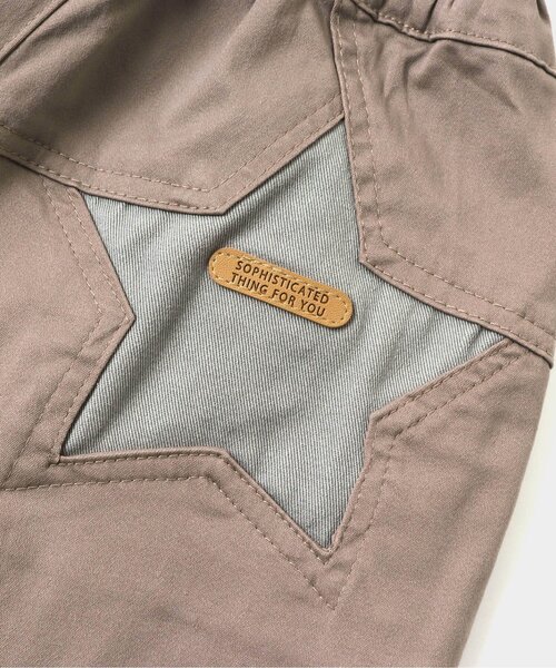 apres les cours(アプレレクール)の「スターパッチハーフパンツ 5分丈_ストレッチ(その他パンツ・キッズ・ブラウン/ブルー・90/100/110/120/80/130/140)」の18枚目の写真