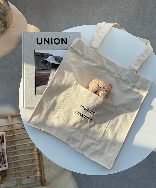 AS KNOW AS plus（アズノゥアズプラス）の「●ずっと一緒トートバッグ（トートバッグ・レディース・ホワイト系その他/グレー系その他/ブラウン系その他/ベージュ系その他/ベージュ系その他2・FREE）」の11枚目の写真