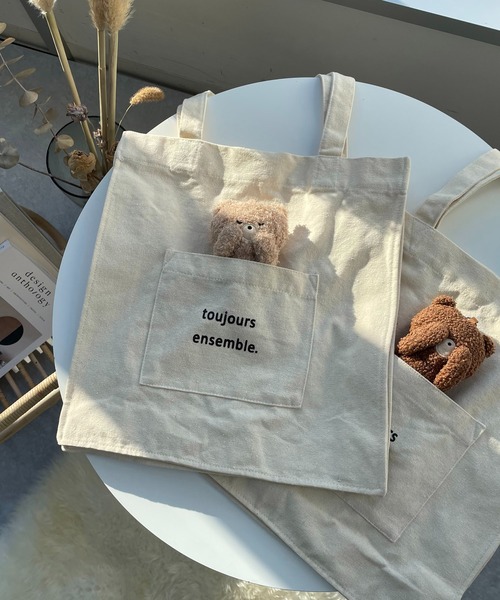 AS KNOW AS plus（アズノゥアズプラス）の「●ずっと一緒トートバッグ（トートバッグ・レディース・ホワイト系その他/グレー系その他/ブラウン系その他/ベージュ系その他/ベージュ系その他2・FREE）」の8枚目の写真