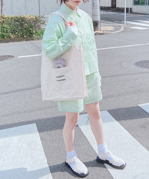 AS KNOW AS plus（アズノゥアズプラス）の「●ずっと一緒トートバッグ（トートバッグ・レディース・ホワイト系その他/グレー系その他/ブラウン系その他/ベージュ系その他/ベージュ系その他2・FREE）」の18枚目の写真