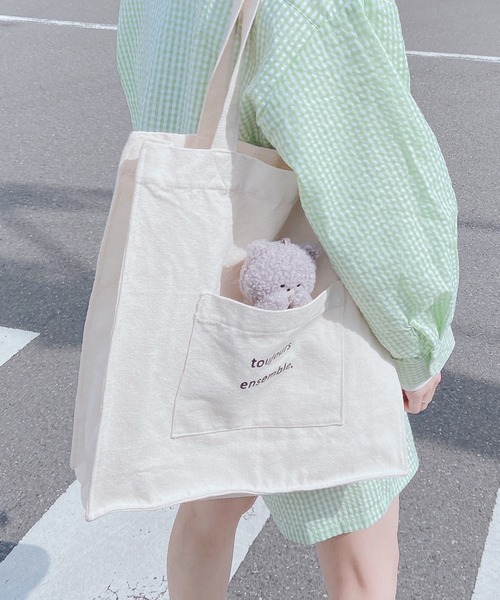 AS KNOW AS plus（アズノゥアズプラス）の「●ずっと一緒トートバッグ（トートバッグ・レディース・ホワイト系その他/グレー系その他/ブラウン系その他/ベージュ系その他/ベージュ系その他2・FREE）」の14枚目の写真