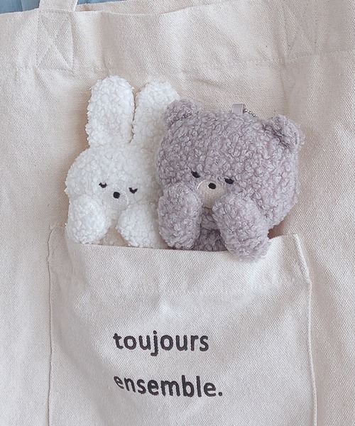 AS KNOW AS plus（アズノゥアズプラス）の「●ずっと一緒トートバッグ（トートバッグ・レディース・ホワイト系その他/グレー系その他/ブラウン系その他/ベージュ系その他/ベージュ系その他2・FREE）」の6枚目の写真