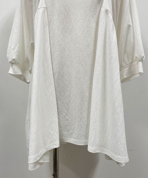 PICCIN（ピッチン）の「袖ボリュームカットチュニック（Tシャツ/カットソー・レディース・ブラック/オフホワイト/ピンク・M/L）」の6枚目の写真