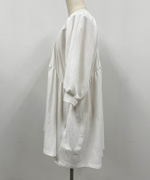 PICCIN（ピッチン）の「袖ボリュームカットチュニック（Tシャツ/カットソー・レディース・ブラック/オフホワイト/ピンク・M/L）」の15枚目の写真