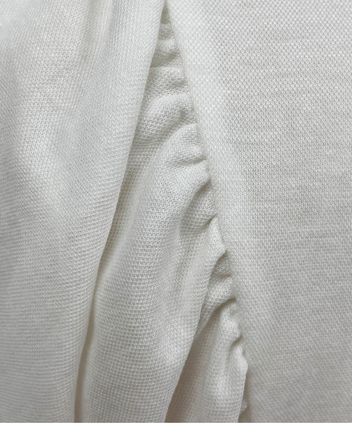 PICCIN（ピッチン）の「袖ボリュームカットチュニック（Tシャツ/カットソー・レディース・ブラック/オフホワイト/ピンク・M/L）」の5枚目の写真