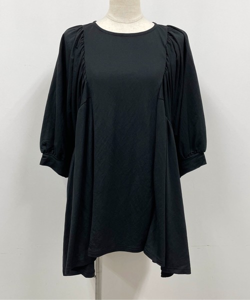 PICCIN（ピッチン）の「袖ボリュームカットチュニック（Tシャツ/カットソー・レディース・ブラック/オフホワイト/ピンク・M/L）」の13枚目の写真