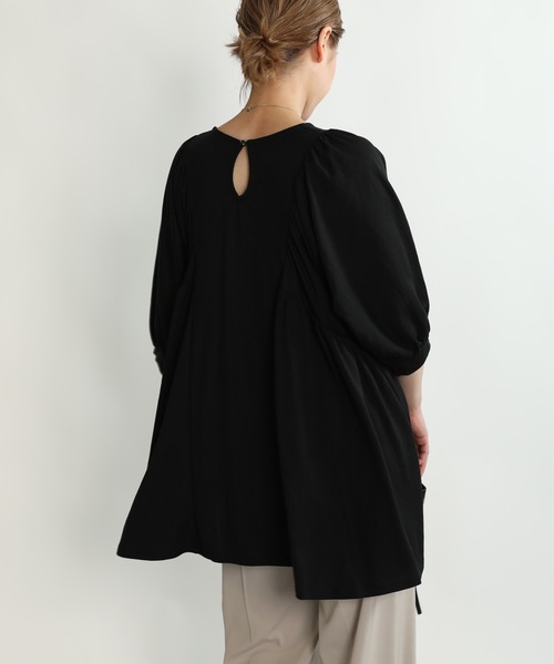 PICCIN（ピッチン）の「袖ボリュームカットチュニック（Tシャツ/カットソー・レディース・ブラック/オフホワイト/ピンク・M/L）」の18枚目の写真