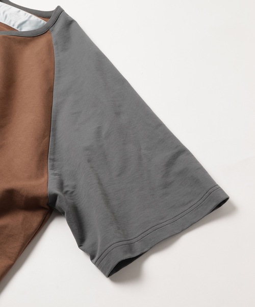 Dulcamara(ドゥルカマラ)の「インレイアシメベースボールOP(ワンピース・レディース・ブラウン/ライトグレー・FREE)」の8枚目の写真