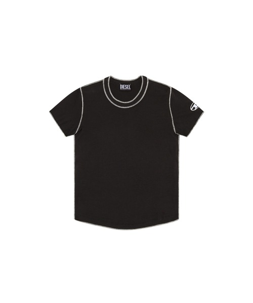 DIESEL(ディーゼル)の「レディース トップス Tシャツ クルーネック 半袖(Tシャツ/カットソー・レディース・アイボリー/ブラック・LARGE/SMALL/MEDIUM/X-LARGE)」の12枚目の写真