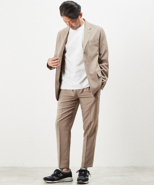 MEN'S MELROSE（メンズメルローズ）の「【WEB限定】リフラクストロピカルイージーケアセットアップパンツ（スラックス・メンズ・ライトブラウン/グレー/ブラック・2/3/4/5）」の16枚目の写真