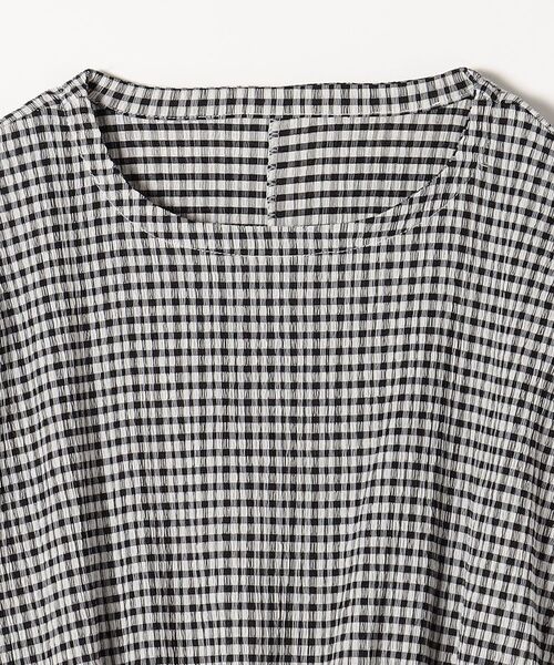 SHIPS any（シップス エニィ）の「SHIPS any:〈ウォッシャブル〉シャーリング ライク ペプラム TEE◇（Tシャツ/カットソー・レディース・ブラック/その他・ONE SIZE）」の5枚目の写真