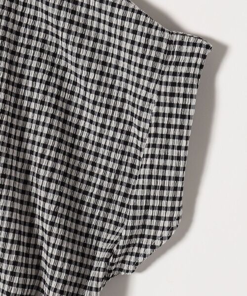 SHIPS any(シップス エニィ)の「SHIPS any:〈ウォッシャブル〉シャーリング ライク ペプラム TEE◇(Tシャツ/カットソー・レディース・ブラック/その他・ONE SIZE)」の6枚目の写真