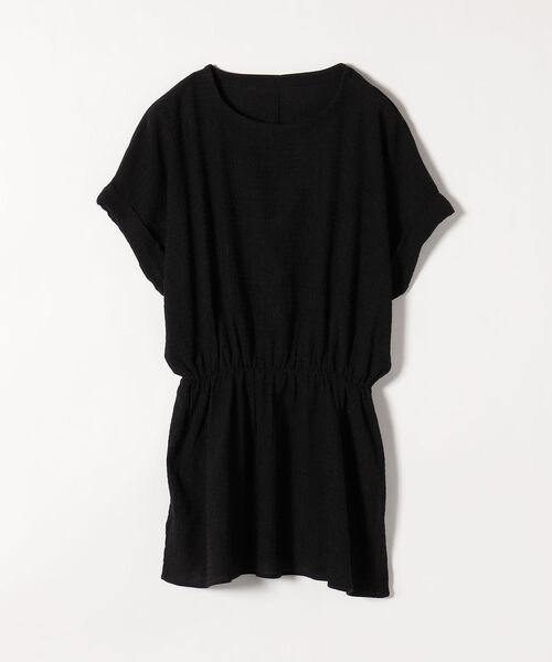 SHIPS any(シップス エニィ)の「SHIPS any:〈ウォッシャブル〉シャーリング ライク ペプラム TEE◇(Tシャツ/カットソー・レディース・ブラック/その他・ONE SIZE)」の9枚目の写真