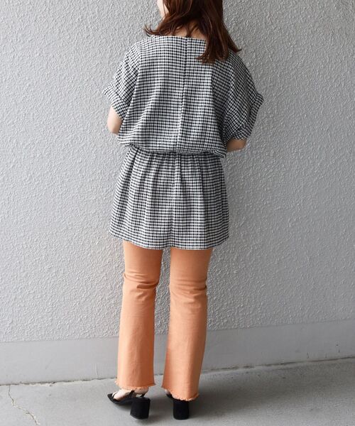 SHIPS any（シップス エニィ）の「SHIPS any:〈ウォッシャブル〉シャーリング ライク ペプラム TEE◇（Tシャツ/カットソー・レディース・ブラック/その他・ONE SIZE）」の16枚目の写真