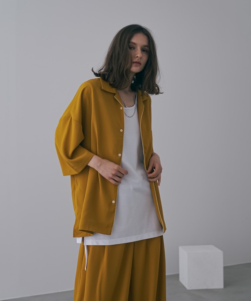 レイヤード ジャージートップ shiki tokyo（シキトウキョウ）の「Sidecode Layered Long