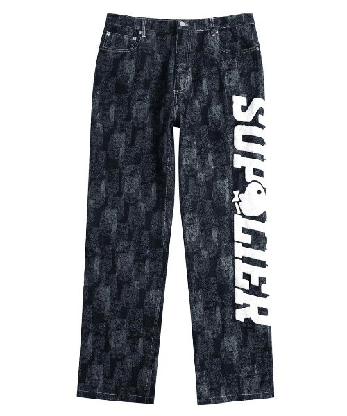 SUPPLIER(サプライヤー)の「【SUPPLIER/サプライヤー】PLAYBOY HUGE LOGO WASHED DENIM/ウォッシュド加工 サイド ロゴ デニム パンツ プレイボーイ コラボ(デニムパンツ・メンズ・ブラック・M/L)」の6枚目の写真
