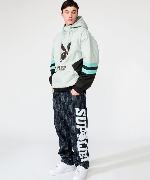 SUPPLIER(サプライヤー)の「【SUPPLIER/サプライヤー】PLAYBOY HUGE LOGO WASHED DENIM/ウォッシュド加工 サイド ロゴ デニム パンツ プレイボーイ コラボ(デニムパンツ・メンズ・ブラック・M/L)」の18枚目の写真