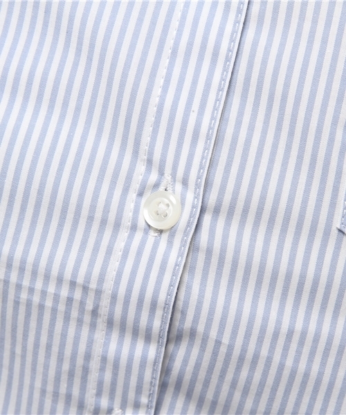 earth music&ecology（アースミュージックアンドエコロジー）の「【シャキシャキシャツ】ストライプ（シャツ/ブラウス・レディース・サックスブルー/ネイビー・MEDIUM/SMALL）」の11枚目の写真