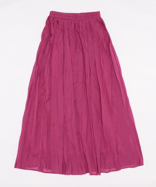 Q(キュー)の「ナチュラルワッシャースカート(スカート・レディース・ピンク/ブルー・MEDIUM)」の3枚目の写真