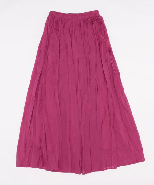 Q(キュー)の「ナチュラルワッシャースカート(スカート・レディース・ピンク/ブルー・MEDIUM)」の5枚目の写真