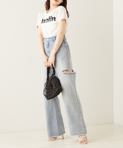 Chico(チコ)の「ナイロンキルティング2wayショルダー(ショルダーバッグ・レディース・ホワイト/ブラック/ミント・FREE)」の13枚目の写真