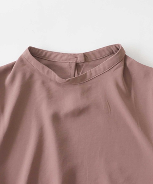 antiqua(アンティカ)の「レイヤード風ワンピ(Tシャツ/カットソー・レディース・ブラック/ベージュ・FREE)」の5枚目の写真