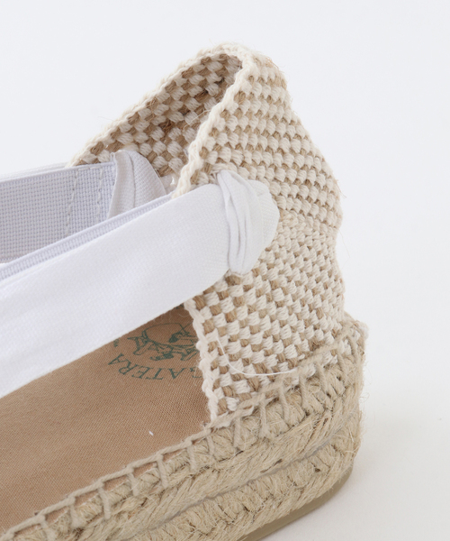 martinique（マルティニーク）の「LA MANUAL ALPARGATERA/PINXO ELASTICO/RACE SLIPON厚底（サンダル・レディース・ホワイト/ブラック・37/38/39/36）」の7枚目の写真