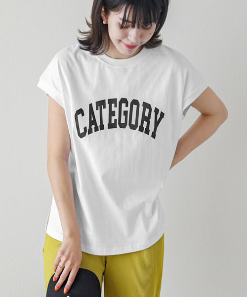 SUGAR BISKET（シュガービスケット）の「フレンチスリーブロゴTシャツ（Tシャツ/カットソー・レディース・ホワイト/ピンク/ブルー/ブラック・フリー）」の6枚目の写真