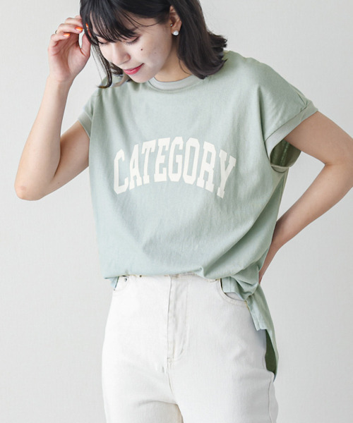SUGAR BISKET（シュガービスケット）の「フレンチスリーブロゴTシャツ（Tシャツ/カットソー・レディース・ホワイト/ピンク/ブルー/ブラック・フリー）」の16枚目の写真