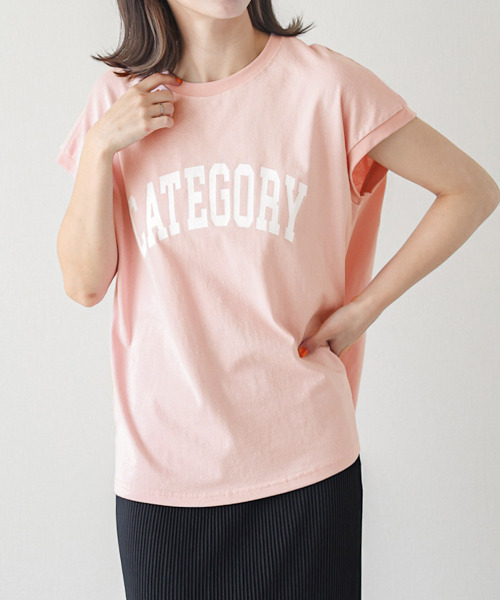 SUGAR BISKET（シュガービスケット）の「フレンチスリーブロゴTシャツ（Tシャツ/カットソー・レディース・ホワイト/ピンク/ブルー/ブラック・フリー）」の22枚目の写真