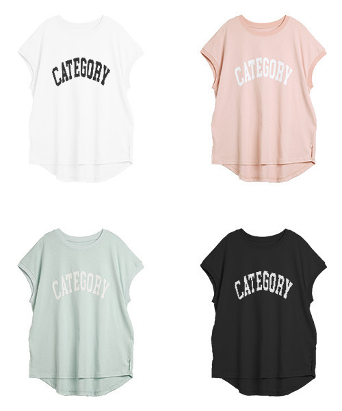 SUGAR BISKET（シュガービスケット）の「フレンチスリーブロゴTシャツ（Tシャツ/カットソー・レディース・ホワイト/ピンク/ブルー/ブラック・フリー）」の13枚目の写真