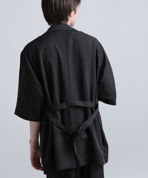 HARE（ハレ）の「【SETUP対応】ベルトテーラードジャケット(HARE)（テーラードジャケット・メンズ・ブラック/グレー・SMALL/MEDIUM）」の18枚目の写真