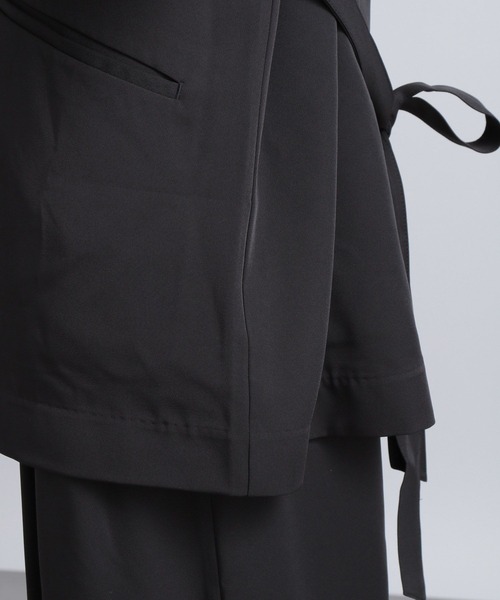 HARE（ハレ）の「【SETUP対応】ベルトテーラードジャケット(HARE)（テーラードジャケット・メンズ・ブラック/グレー・SMALL/MEDIUM）」の9枚目の写真