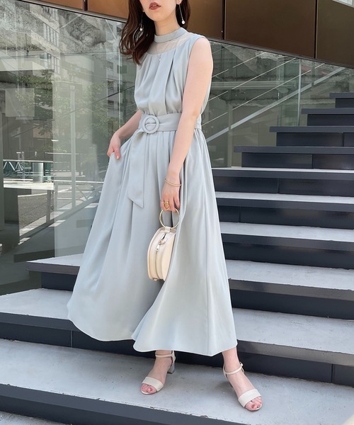 natural couture（ナチュラルクチュール）の「WEB限定サイズ有り/レディーなボレロ付きお上品ドレス（ドレス・レディース・ブラック/ブルー/ミント・LARGE/FREE）」の3枚目の写真